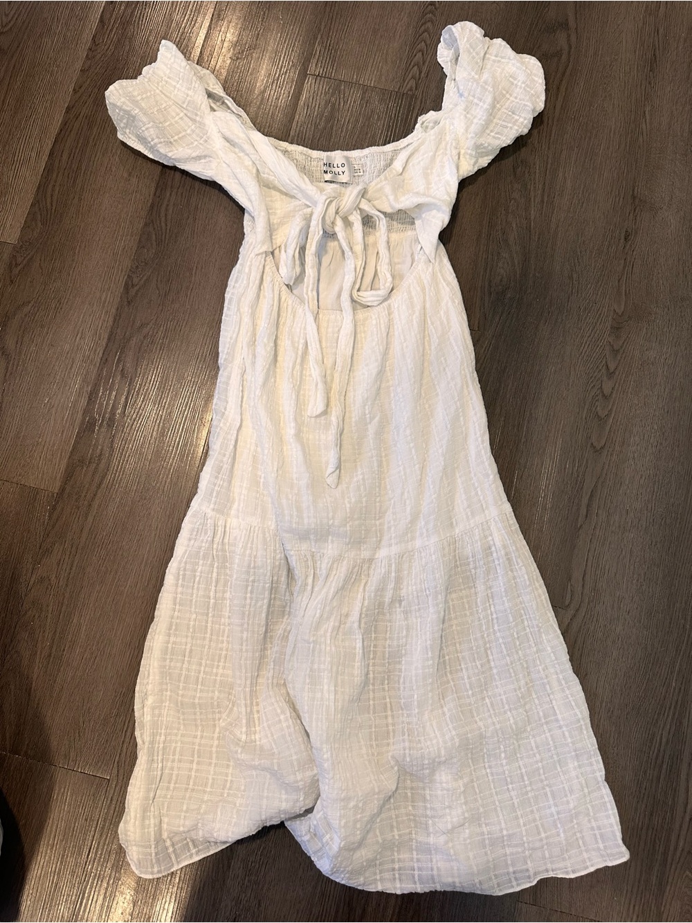Hello Molly White Cotton maxi dress